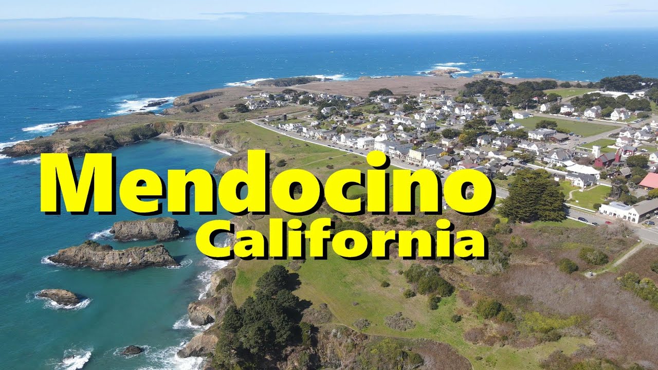 Mendocino, California - 4K Drone