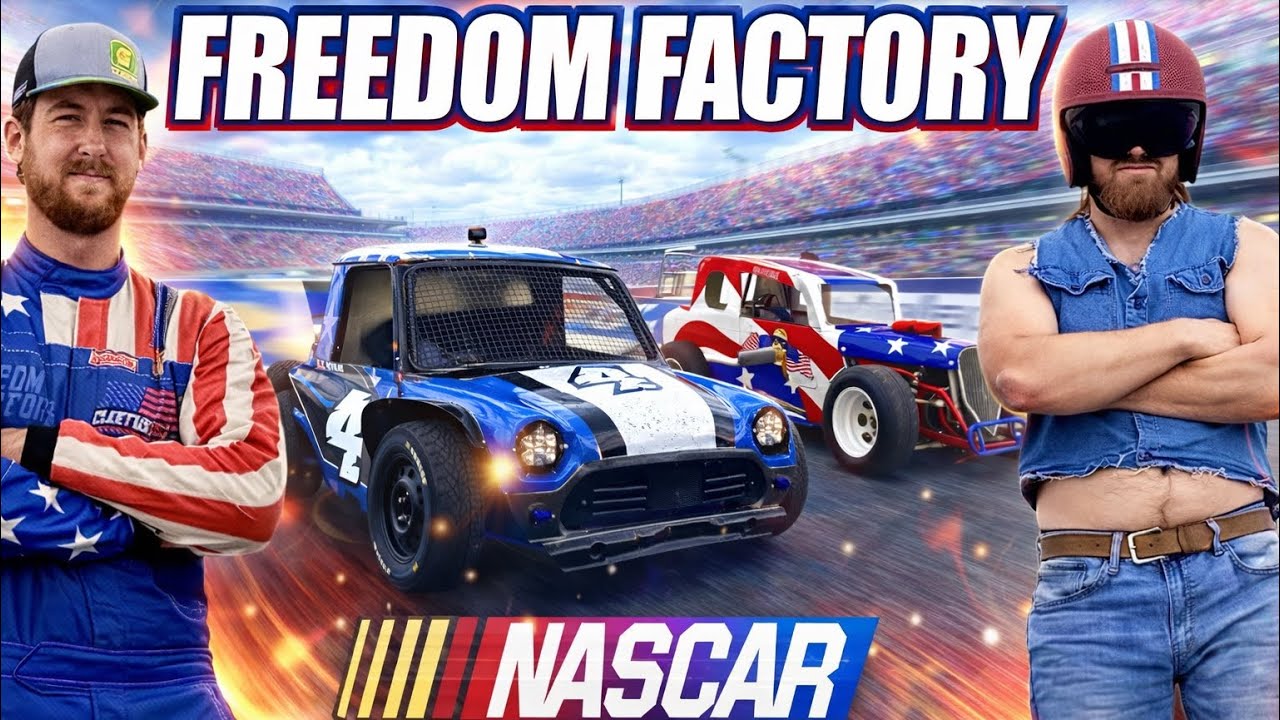 Легенда NASCAR Клитус Макфарланд на трассе FREEDOM FACTORY