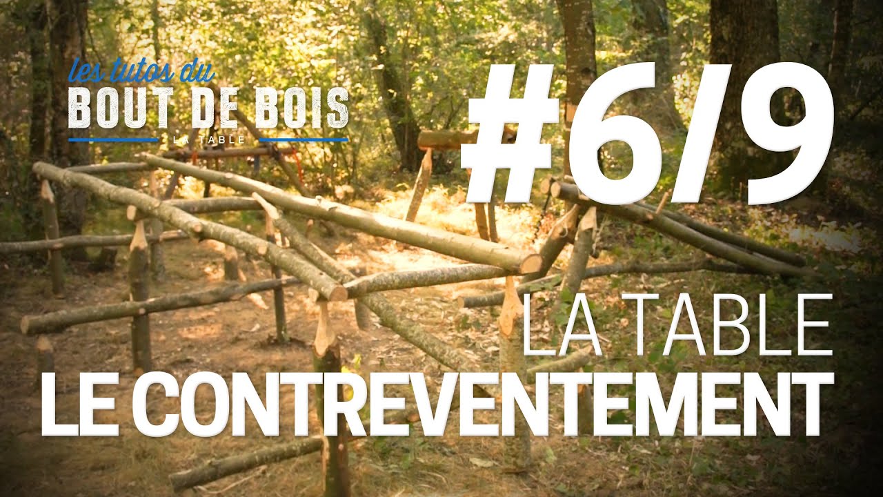 Les tutos du Bout de bois - La Table #6/9 - le contreventement
