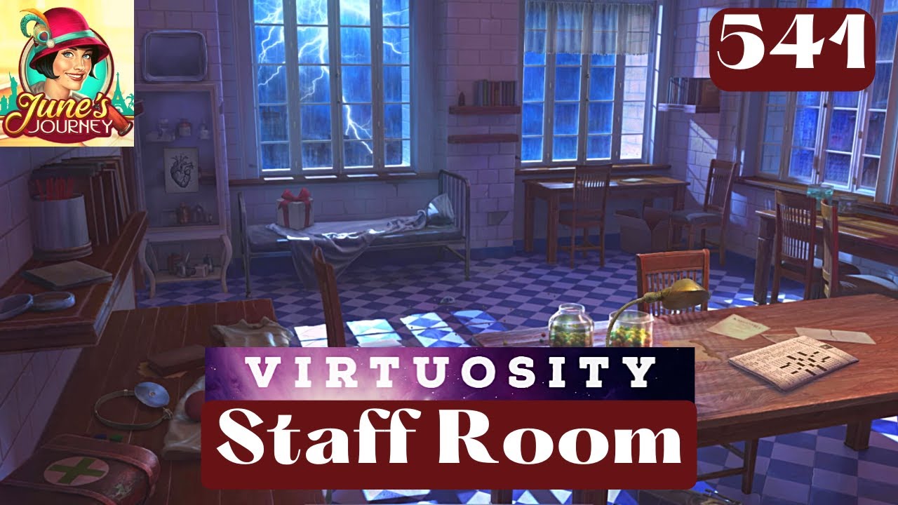 JUNE'S JOURNEY 541 | STAFF ROOM (Hidden Object Game) *Full Mastered Scene*
