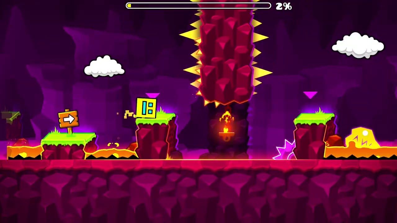 Geometry Dash trying to beat 12 star