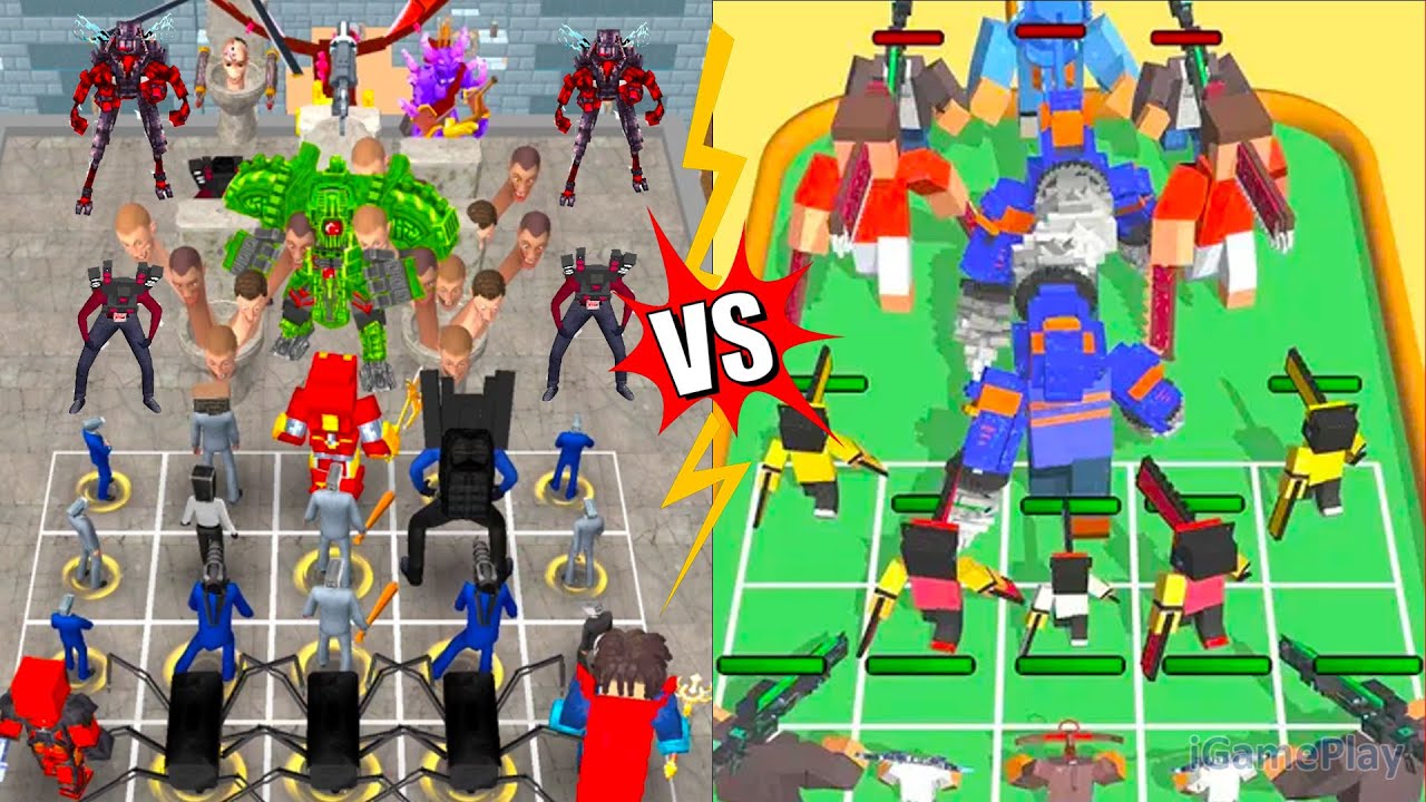 Monster Battle Survivor Series Vs Craft Chainsaw Merge, Merge Battle Gameplay