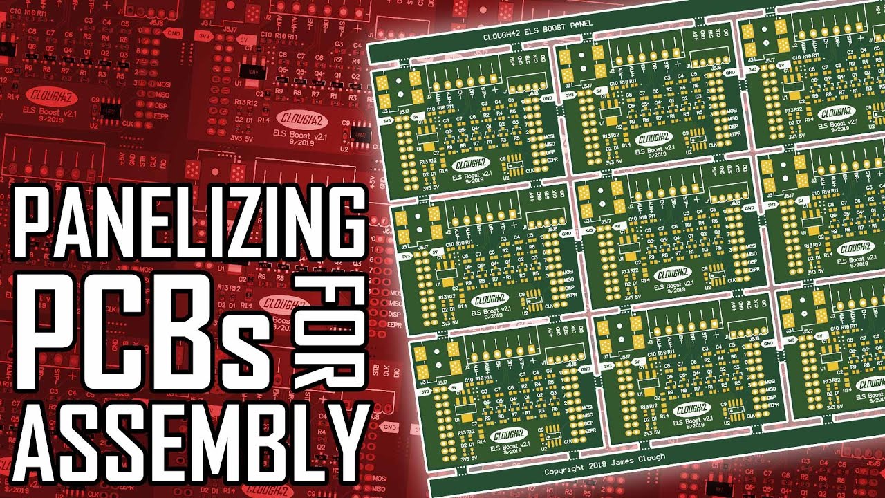 Panelizing PC Boards for Assembly with Free Software