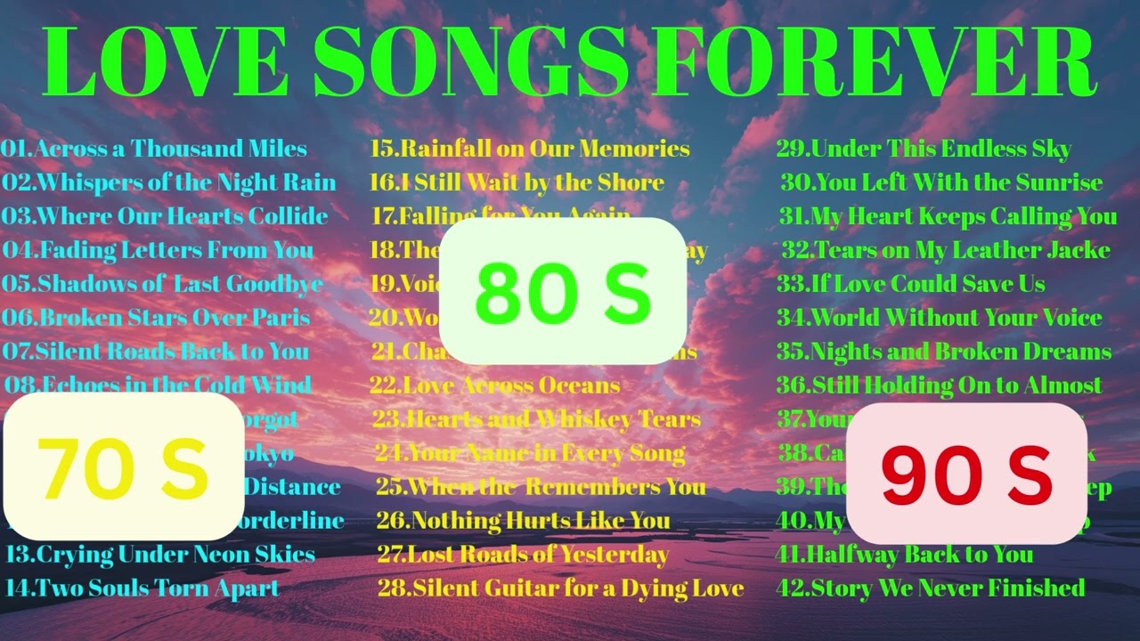 Eternal Love Songs 2025 💖 Greatest Romantic Classics from the 70s, 80s & 90s | Timeless Romance