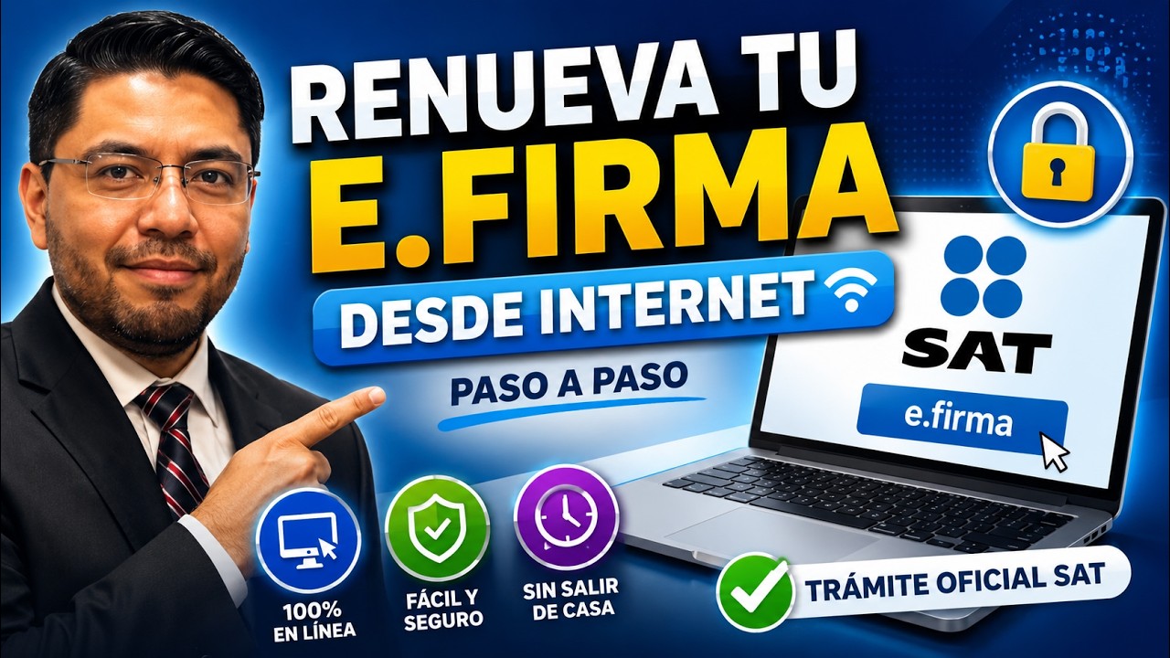 &iquest;C&oacute;mo renovar la firma electr&oacute;nica desde internet? | Renueva la FIEL sin salir de casa #SAT