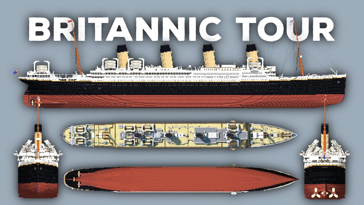 Minecraft: RMS Britannic 1920 Tour