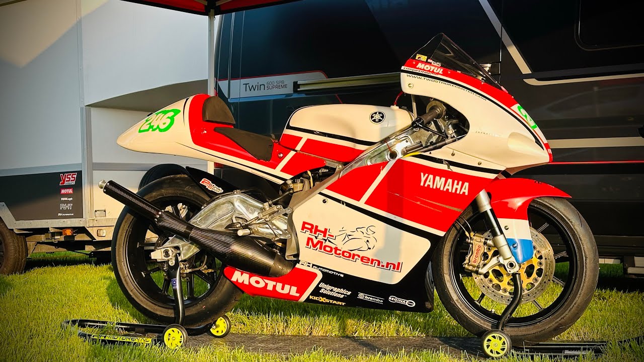 Yamaha TZ250 Demorace Luttenberg NL (14-06-25) HelmetCam