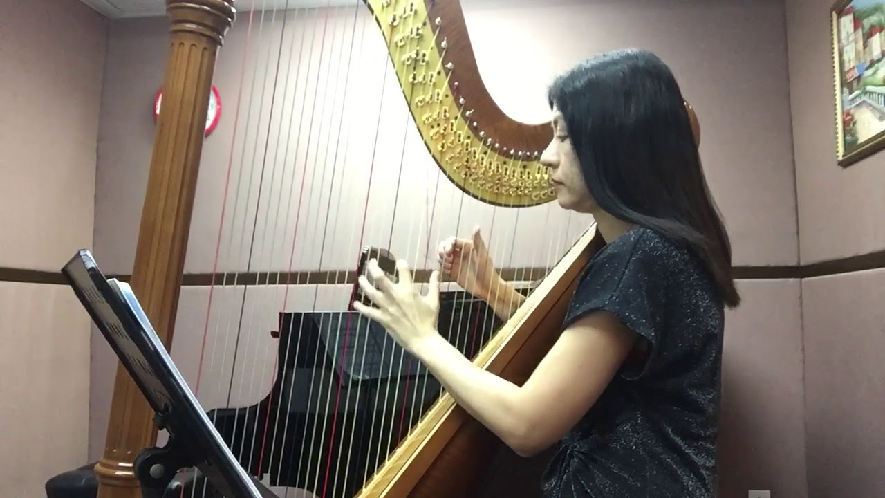 Water is Wide. ABRSM Grade 5 Harp Exam Piece. (Sam Khan簡可怡, Harp)