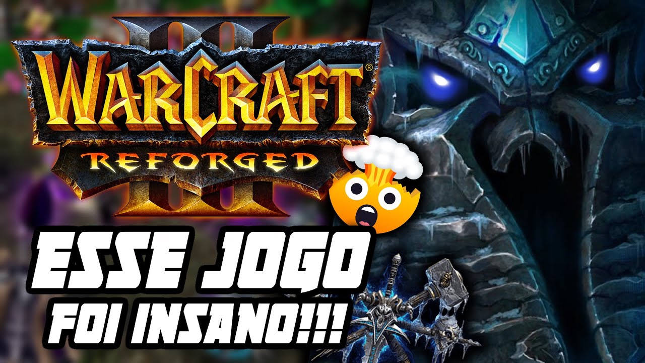 WARCRAFT 3 REFORGED: QUE PARTIDA INCRÍVEL!!! 4v4 WC3 remaster custom gameplay em português PT-BR