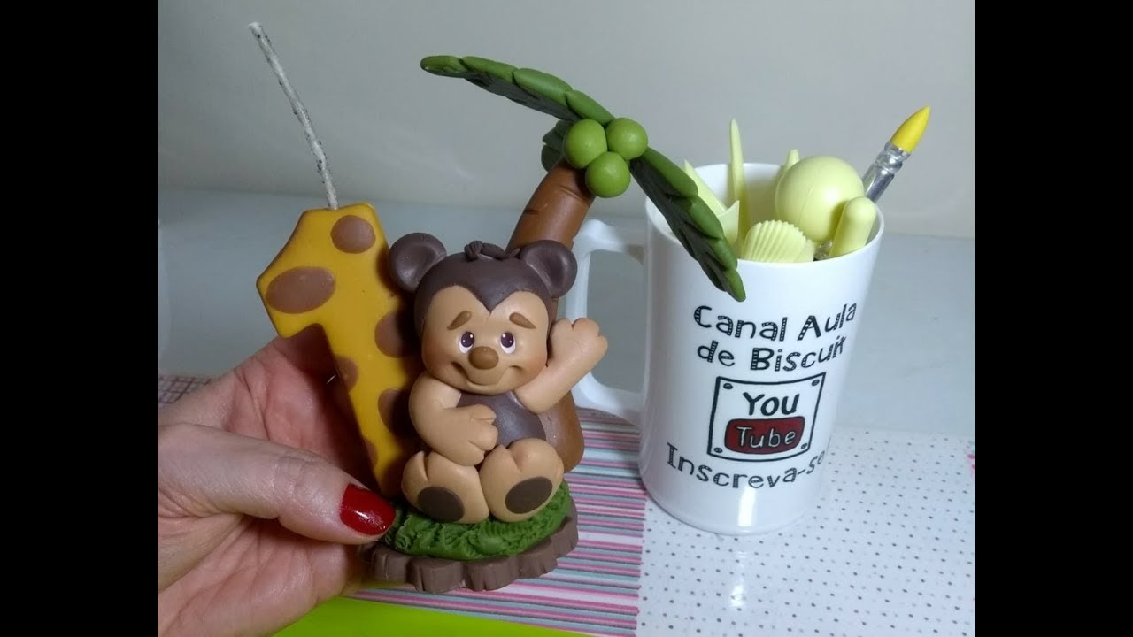 Vela Safári ( sem molde) #CanalAuladeBiscuit
