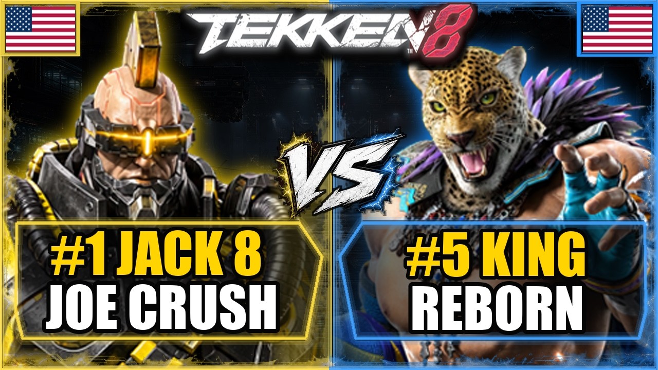Joe Crush (#1 JACK-8) vs Reborn (#5 KING) ▰ High Level Tekken 8 Gameplay