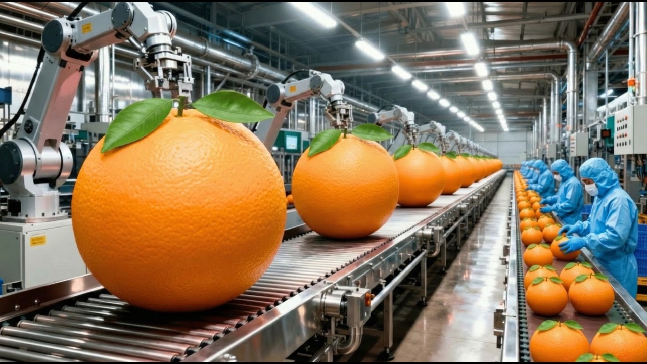 Inside The Largest Orange Juice Factory: Complete Harvesting and Manufacturing