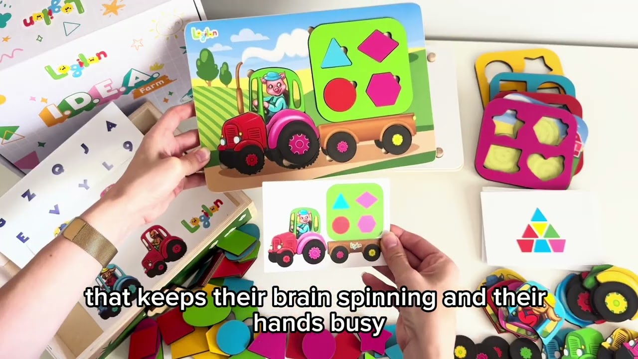 Logilan I.D.E.A . The Montessori Toy That Actuallly Keeps 3 year old Busy for hours