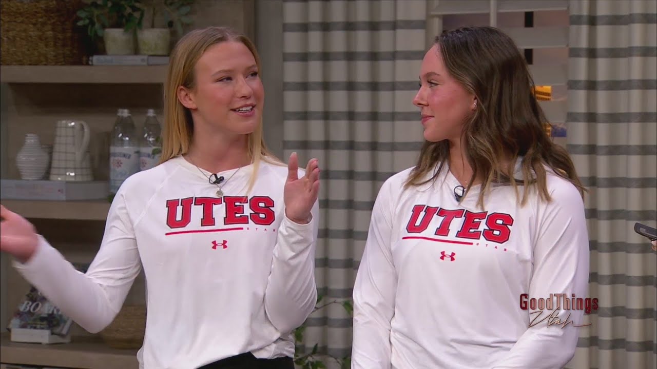 University Of Utah women's gymnasts stop by the show before their first home meet in 2023