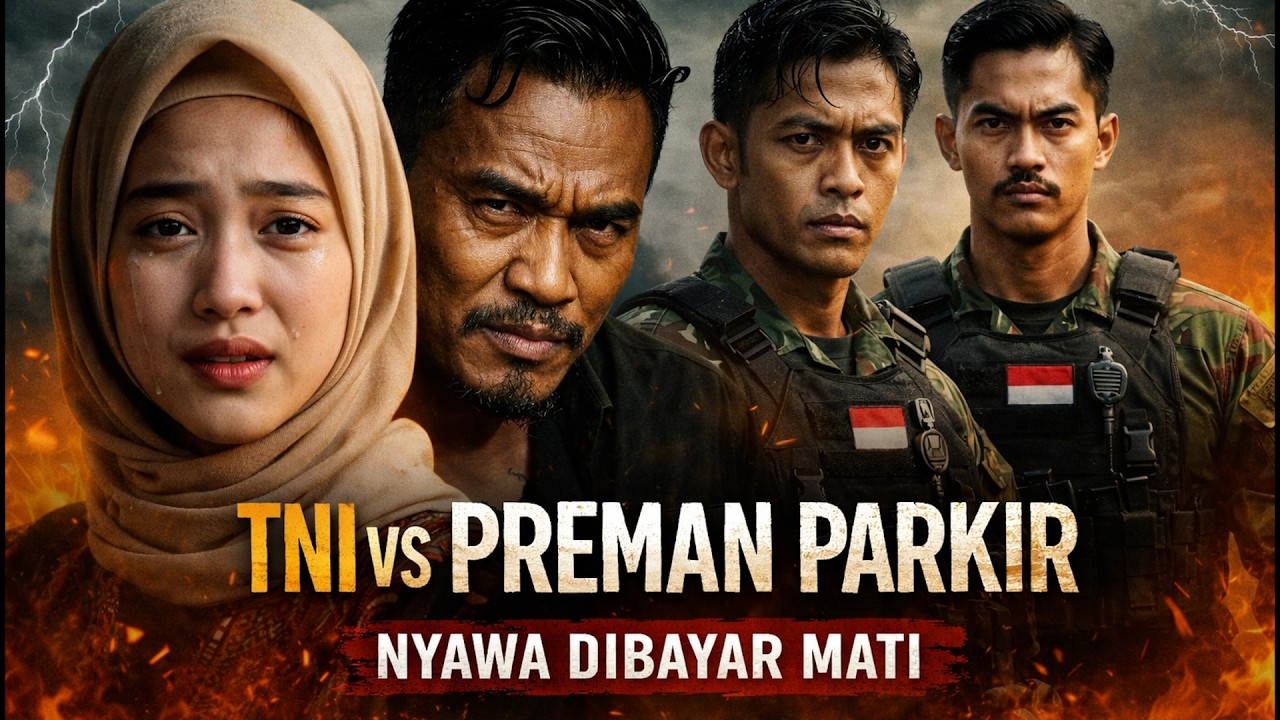 TNI vs Preman Parkir,  Detik-Detik Bos Preman Parkir MATI TERJEPIT BAJA, Cerita Fiksi