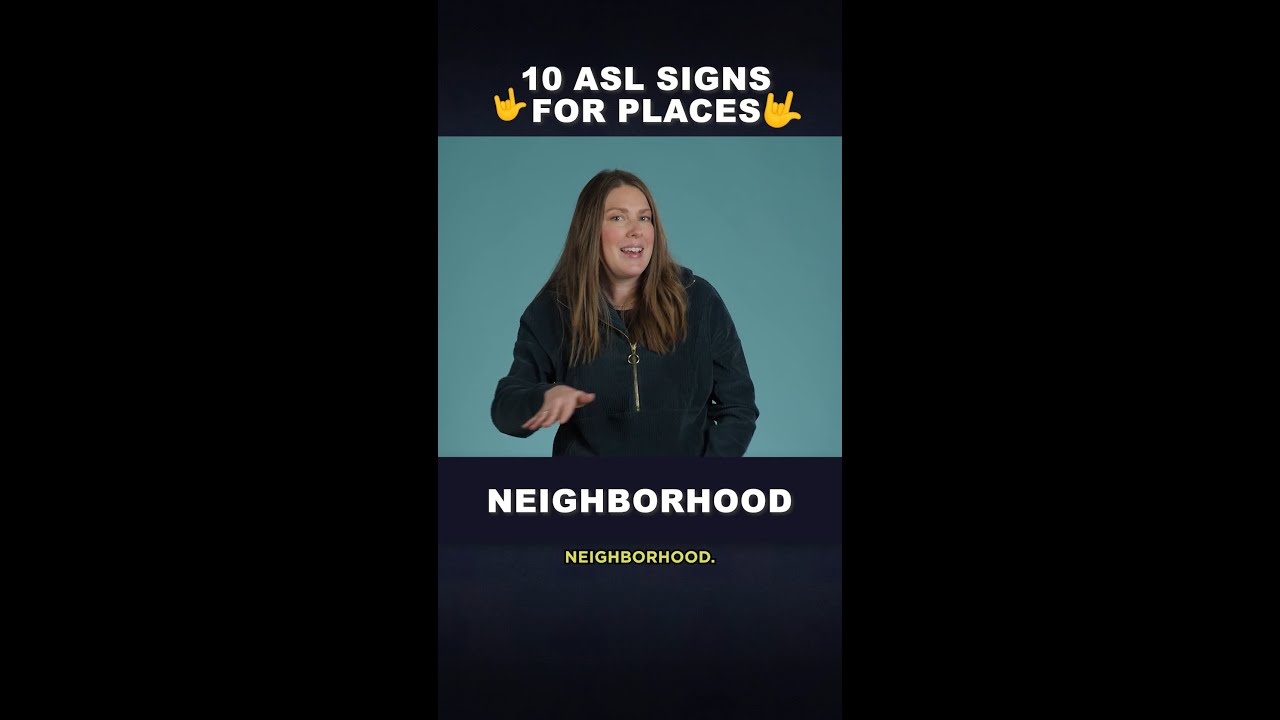 🤟 9 ASL Signs for Common Places Around Town