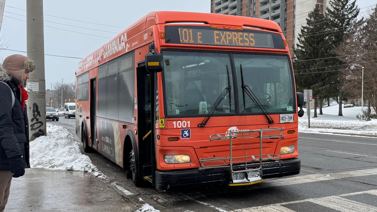 [4K] MiWay - Route 101E: Dundas Express (Orion VII “3G” 1001)