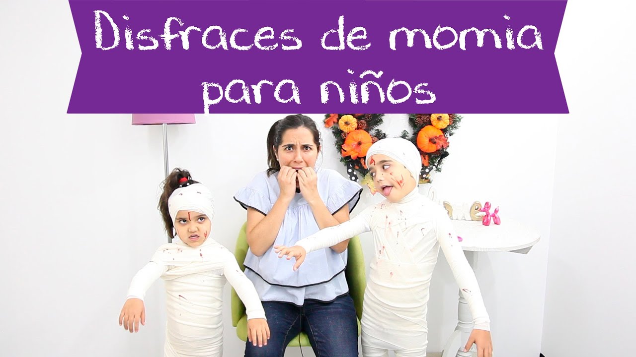 Tutorial disfraz de momia para niños