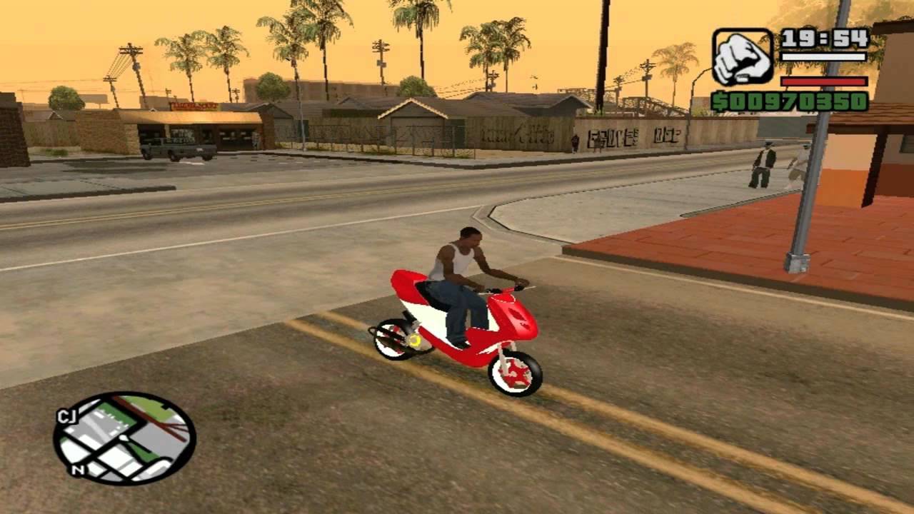 GTA San Andreas: Yamaha Aerox Mod