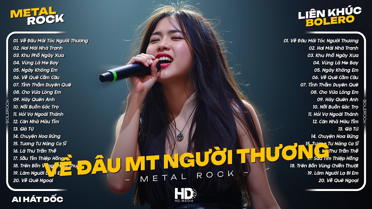 Liên Khúc Metal Rock Bolero - Về Đâu Mái Tóc Người Thương ♫ Nhạc Bolero Metal Rock 2026 | AI Hát Dốc