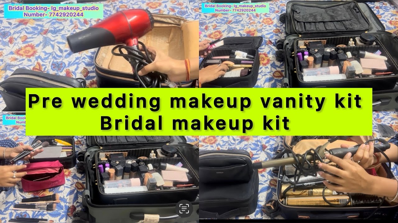 Affordable Pre wedding shoot makeup vanity kit for professional, product knowledge for bride to be 🥰