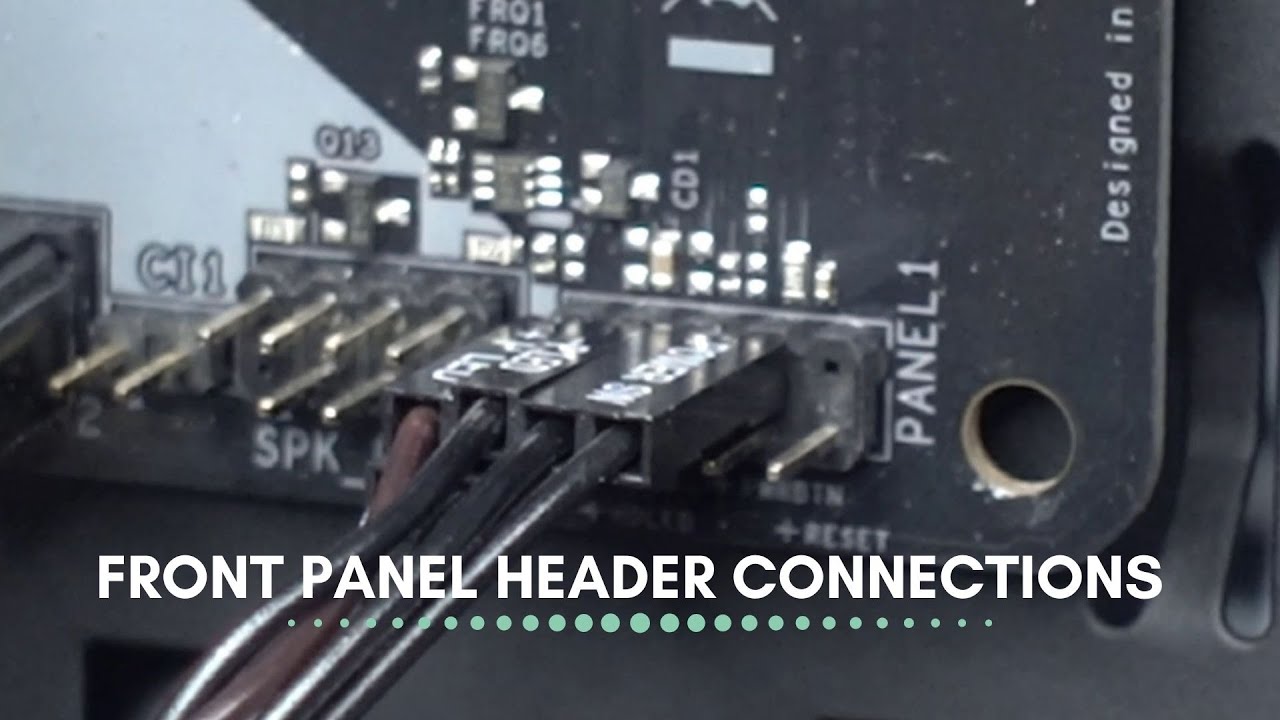 Front panel headers installation