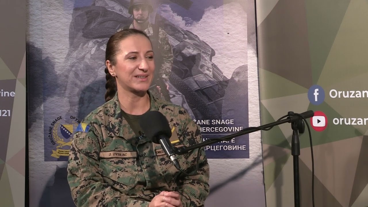 Podcast Postani pripadnik OS BiH  - vodnik Josipa Zvirac
