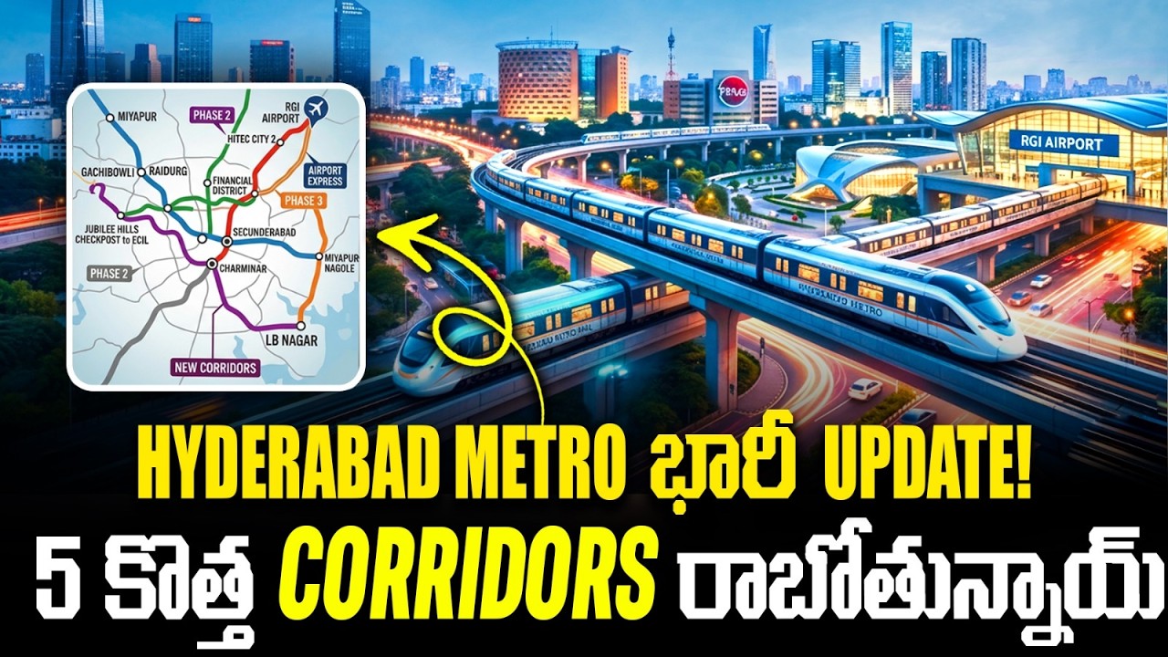 Hyderabad Metro Phase-2 Latest Update | New Routes, Airport Line & Old City Metro Plan