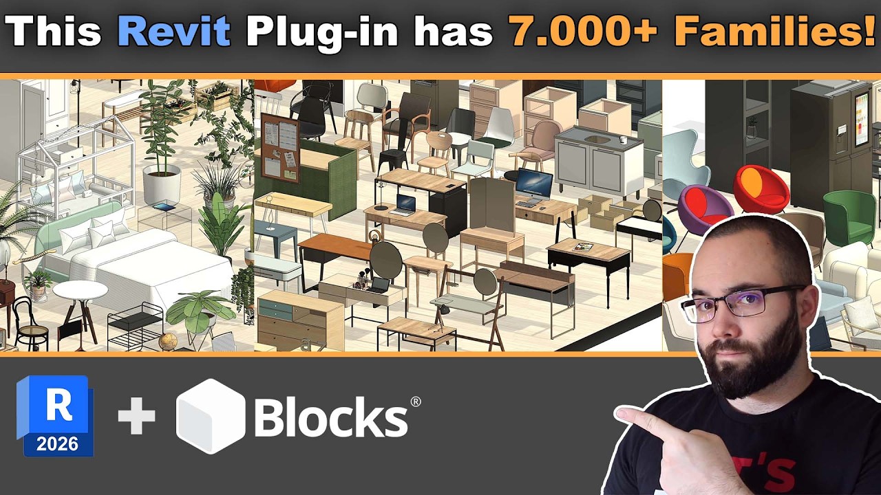 Revit Plug-in with over 7000 Families | Blocks BIM Plug-in for Revit Tutorial