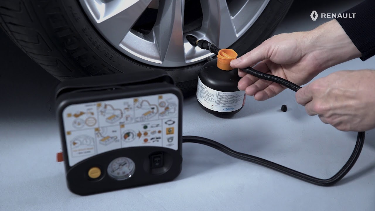 UTILISER LE KIT DE GONFLAGE ET MONTER UNE ROUE DE SECOURS