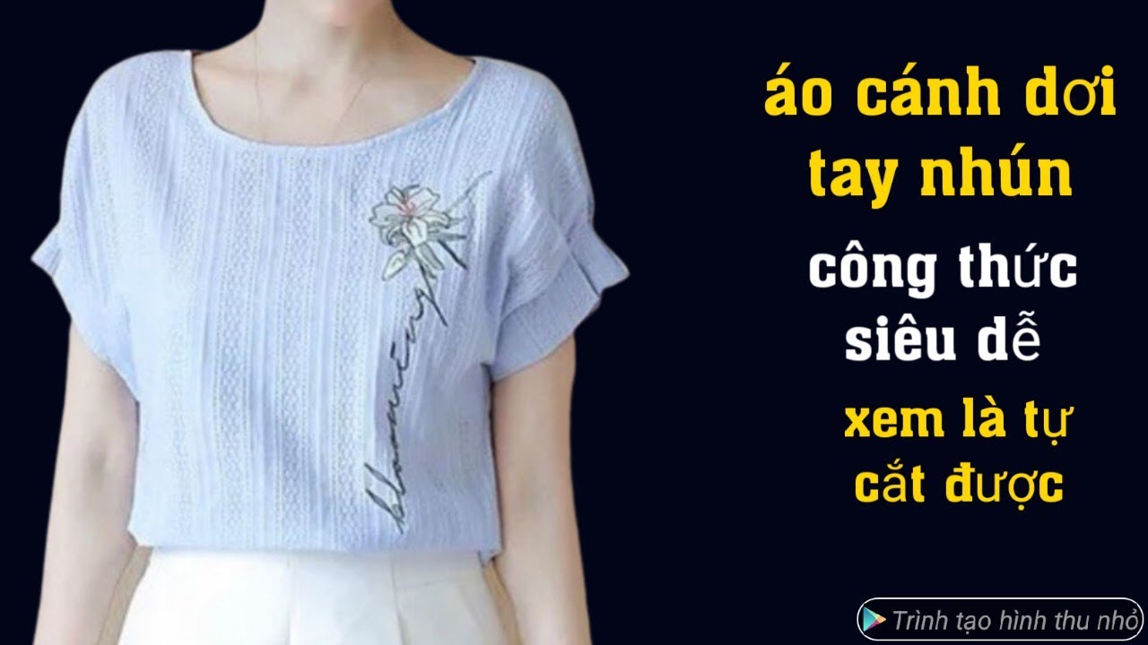 312✅: cách cắt áo cánh dơi tay nhún công thức dễ nhất ai xem cũng tự cắt được. Super easy way to cut