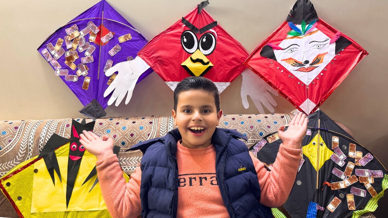 Khatarnak Kite Decoration Challenge with family 😍
