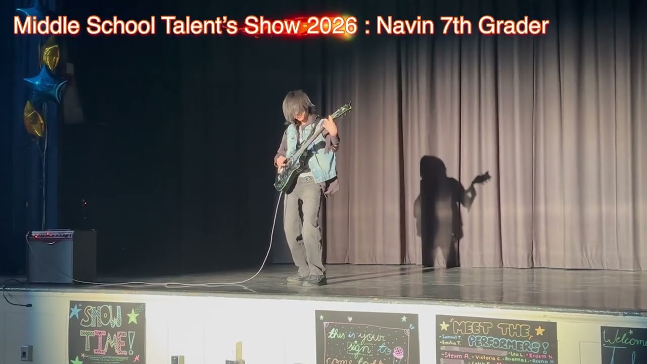 7th Grade School’s Talent Show 2026 - inspired by Eddie from Stranger Things