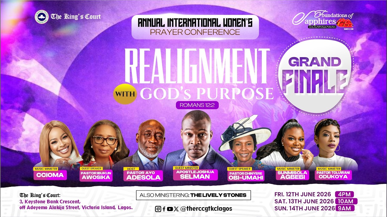 GRAND FINALE|| INTERNATIONAL WOMEN'S PRAYER CONFERENCE|| REALIGNMENT WITH GOD'S PURPOSE|| 14|06|2026