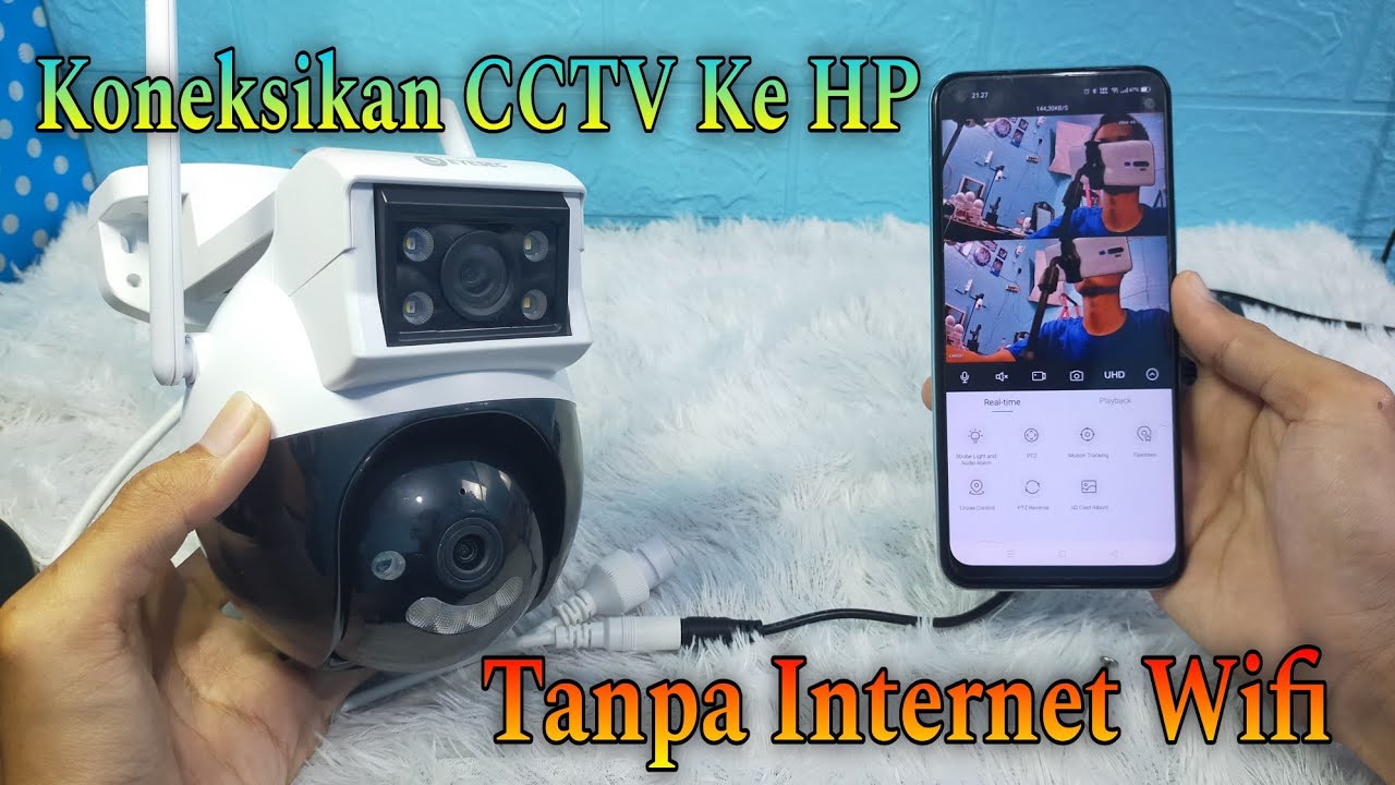 Cara Koneksikan CCTV 2 Lensa Tanpa Internet Wifi Merek Eyesec