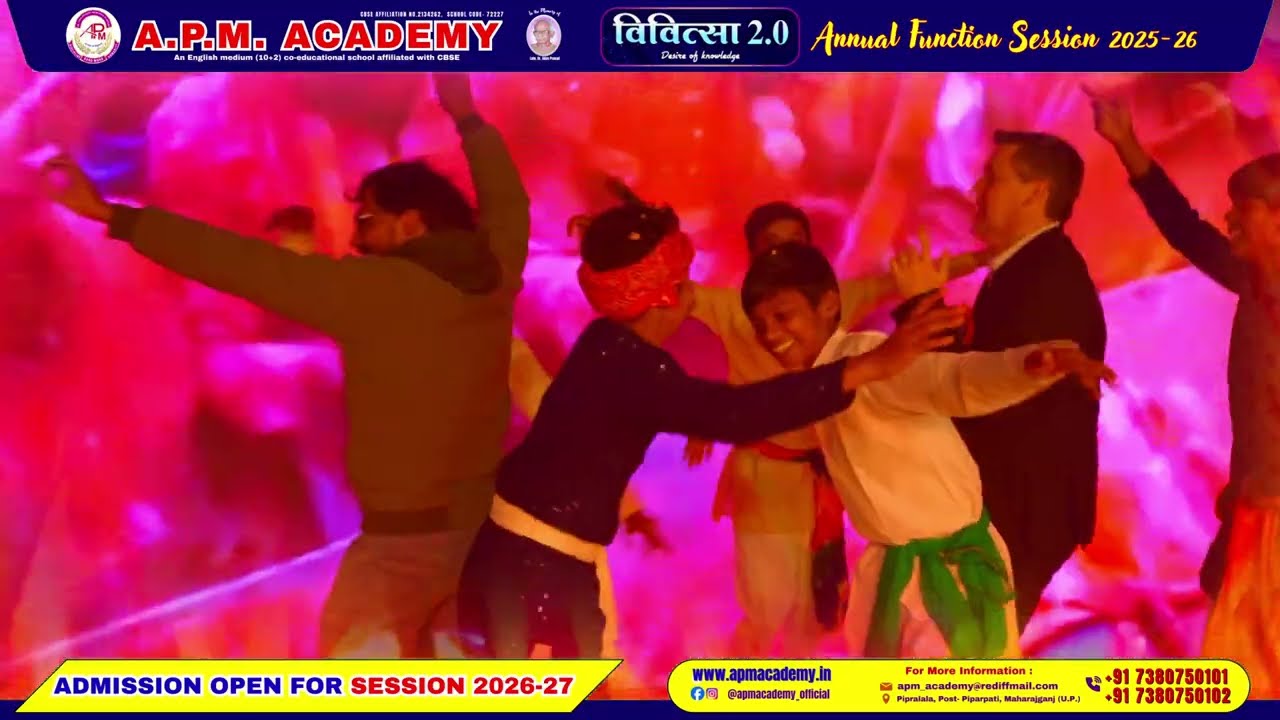 Holi Khel Rahe Nandlal - Radha Krishna Dance | Vivitsa 2.0 | APM Academy Maharajganj