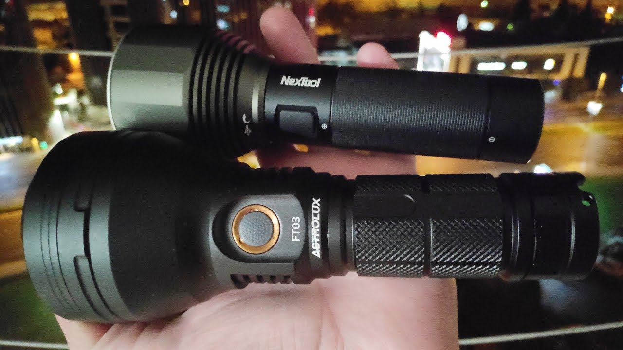 Astrolux FT03 SST40 Vs Xiaomi NexTool XHP50.2 Flashlight - Outdoor Test