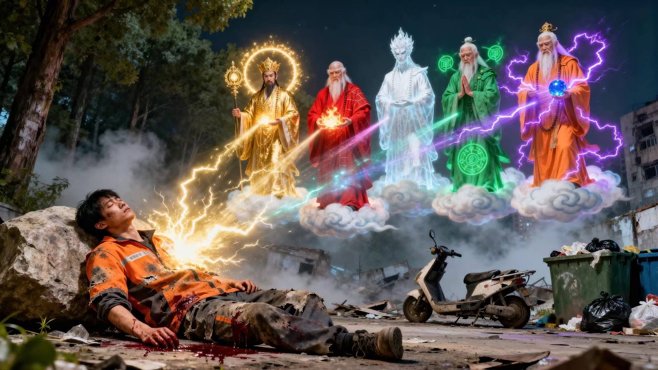 Muere atropellado; dioses le dan poder infinito,se vuelve dios de guerra,todos se arrodillan #drama