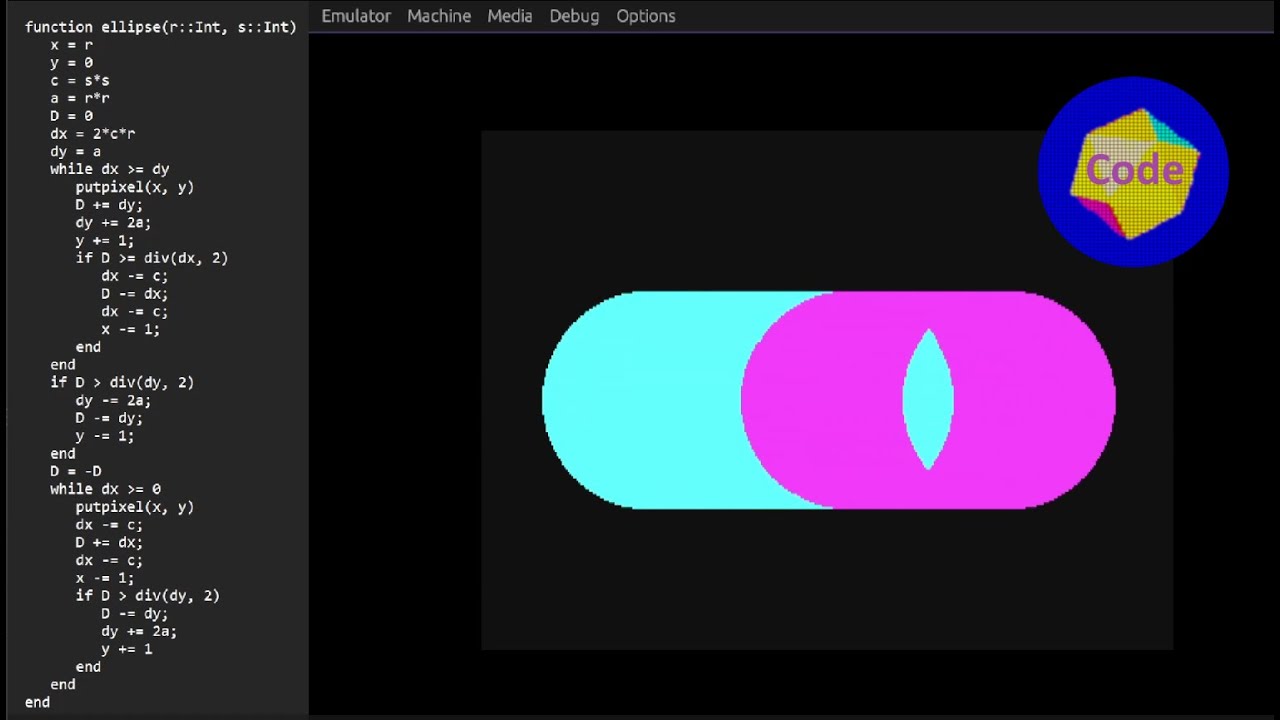 CGA Graphics Programming : Even Faster Ellipses?