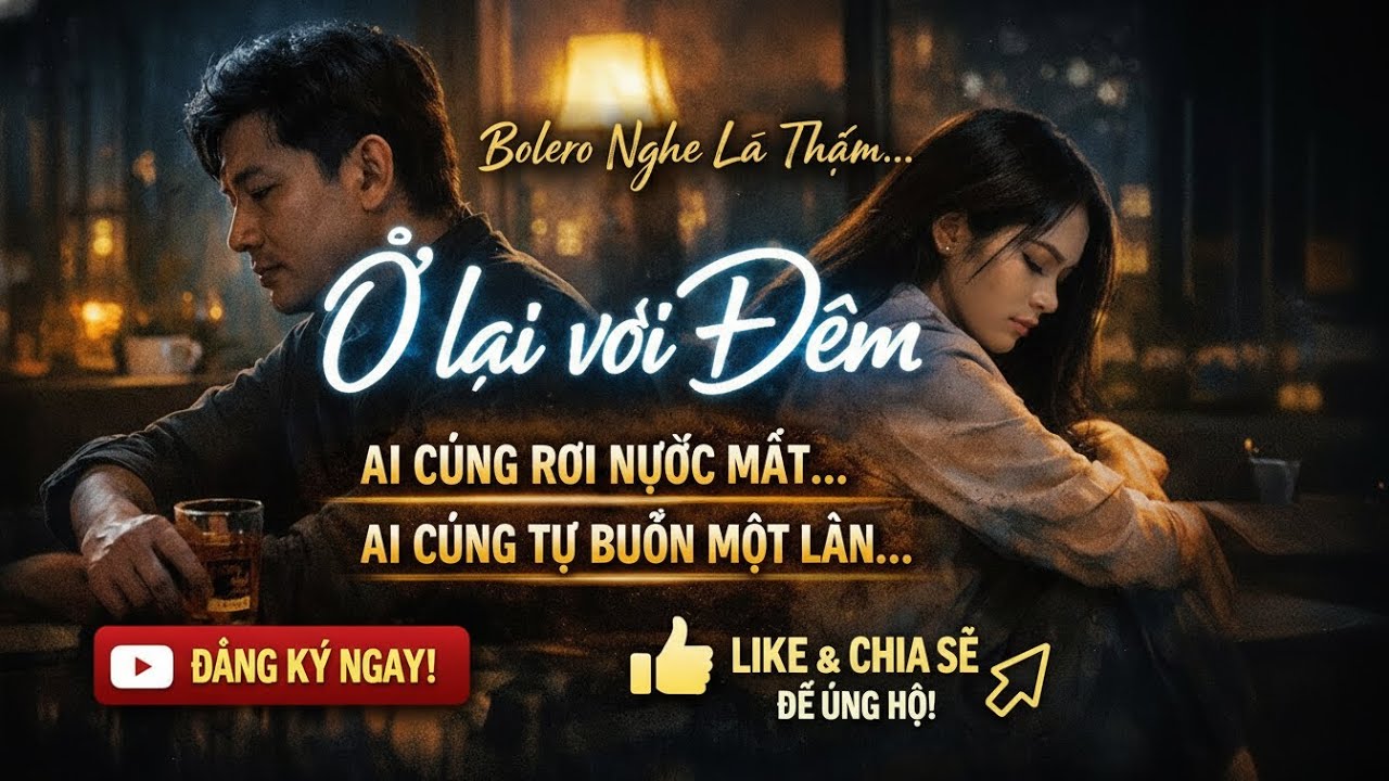Ở LẠI VỚI ĐÊM | Bolero Buồn Sâu Lắng | Nghe Là Thấm | Kho Tàng Nhạc Tâm Trạng