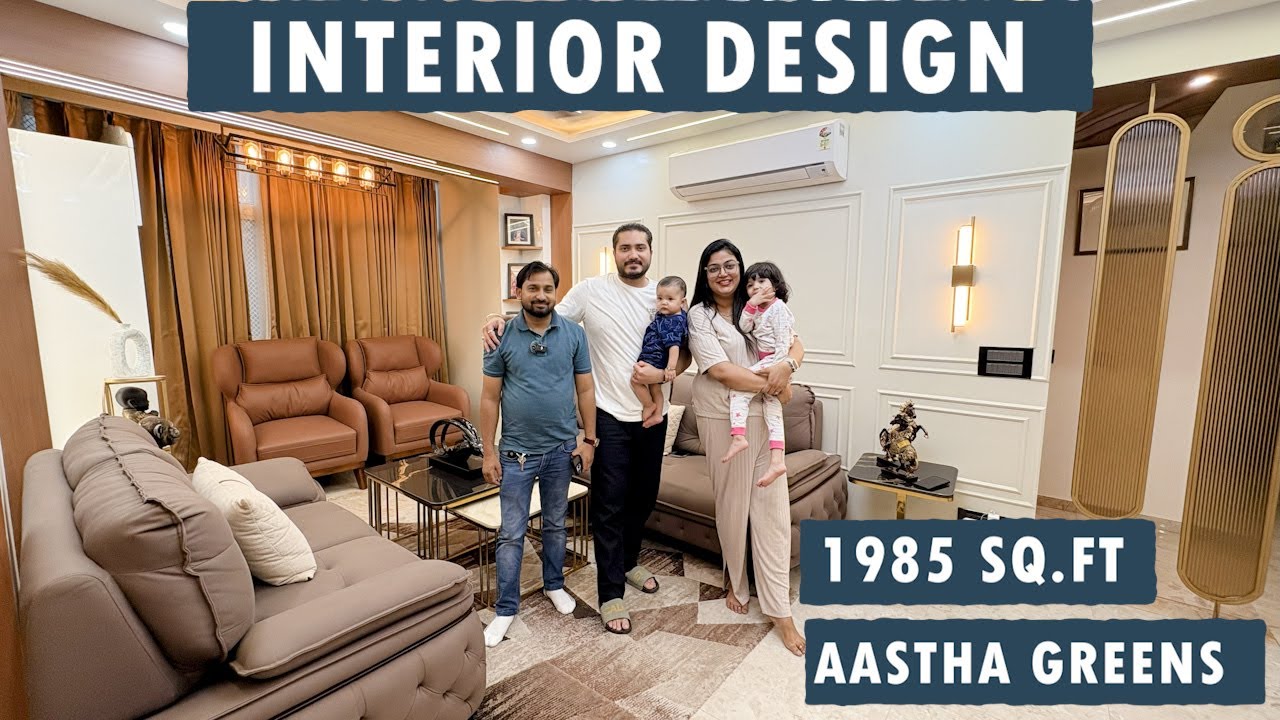 Most Luxury Interior Design in Aastha Greens Greater Noida West 3 BHK 1985 SQ.FT | Best Interior