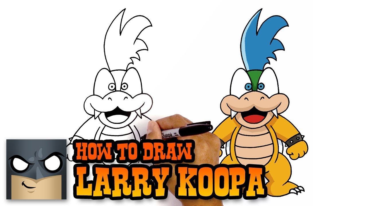 How to Draw Mario Characters | Larry Koopa