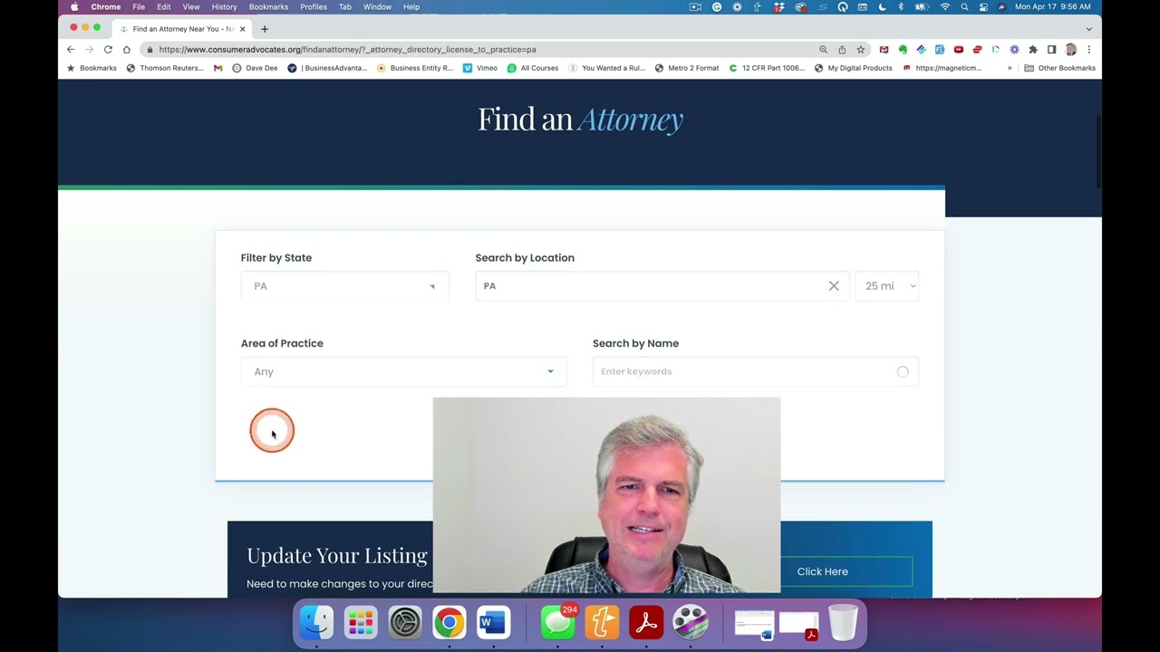 How to use NACA website find a consumer lawyer in your state (FREE Service)