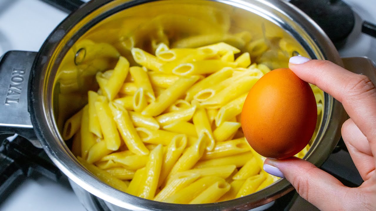 Après avoir essayé les pâtes aux œufs, vous les mangerez toujours ainsi !