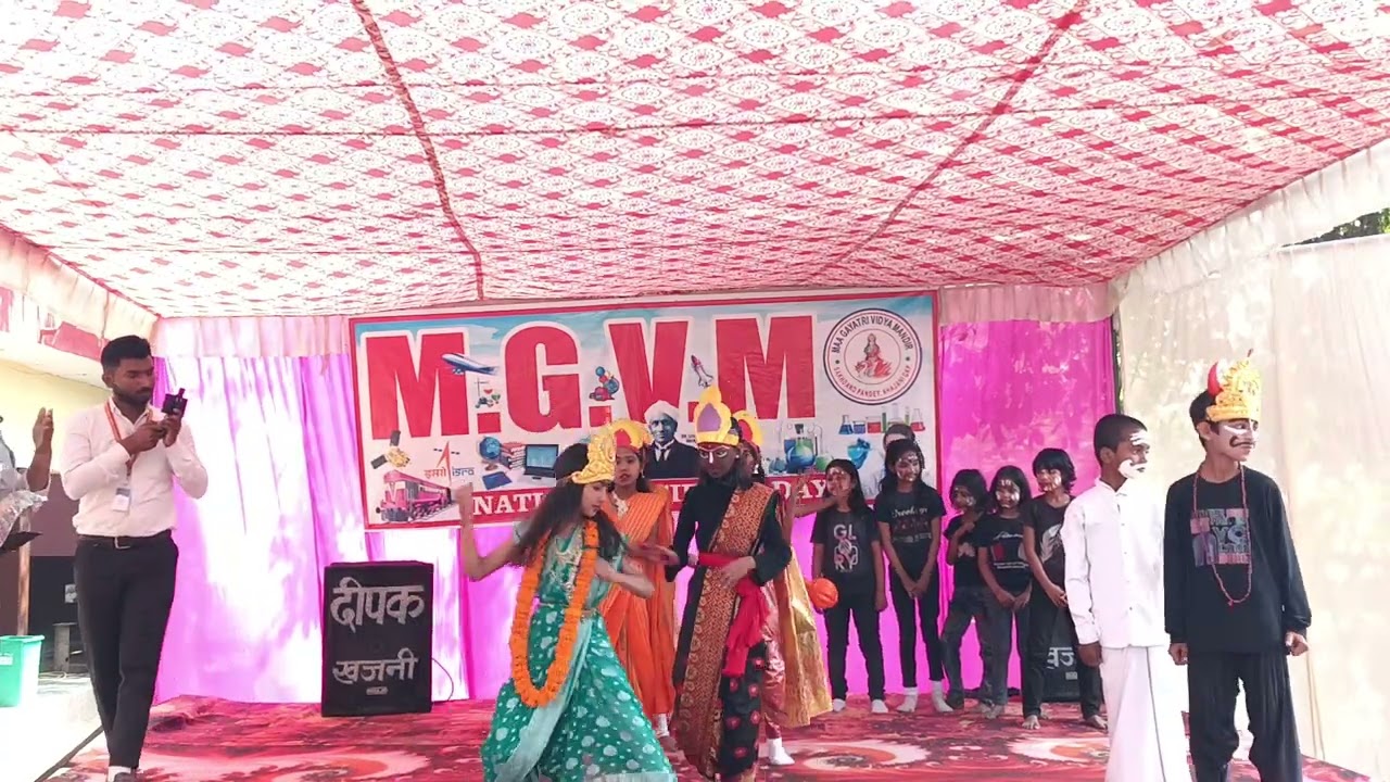 Mahishasur Vadh prepared by MGVM Students for National Science Day event