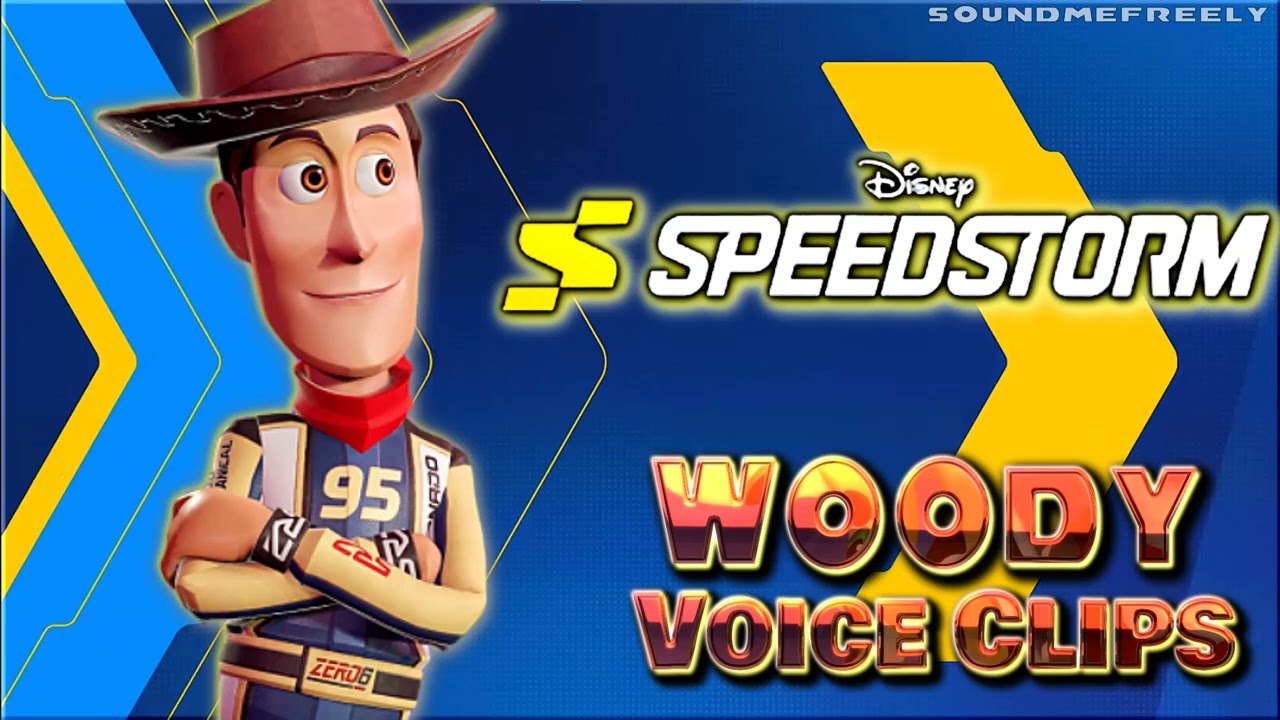 All Woody Voice Clips • Disney Speedstorm • All Voice Lines • 2023 (Jim Hanks)