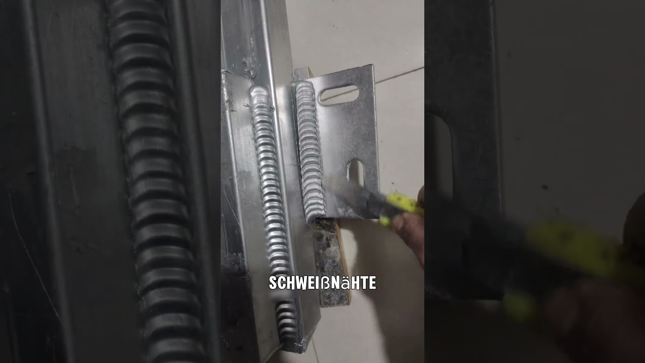 Imitation einer Schweißnaht