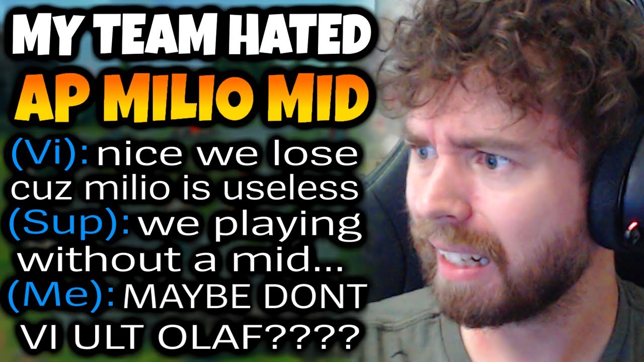 AP Milio Mid as Pekin gets increasingly frustrated at his flaming teammates for being blamed