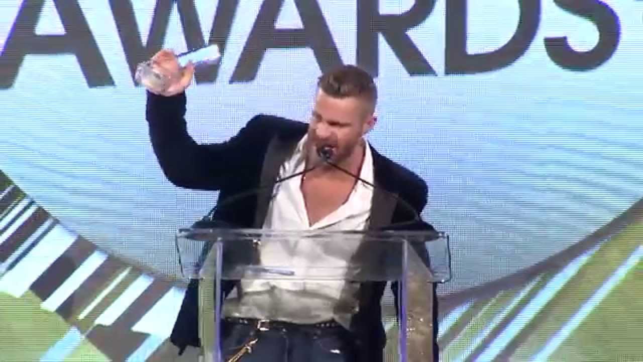 2015 XBIZ Awards - Landon Conrad Wins 'Gay Performer of the Year' Award