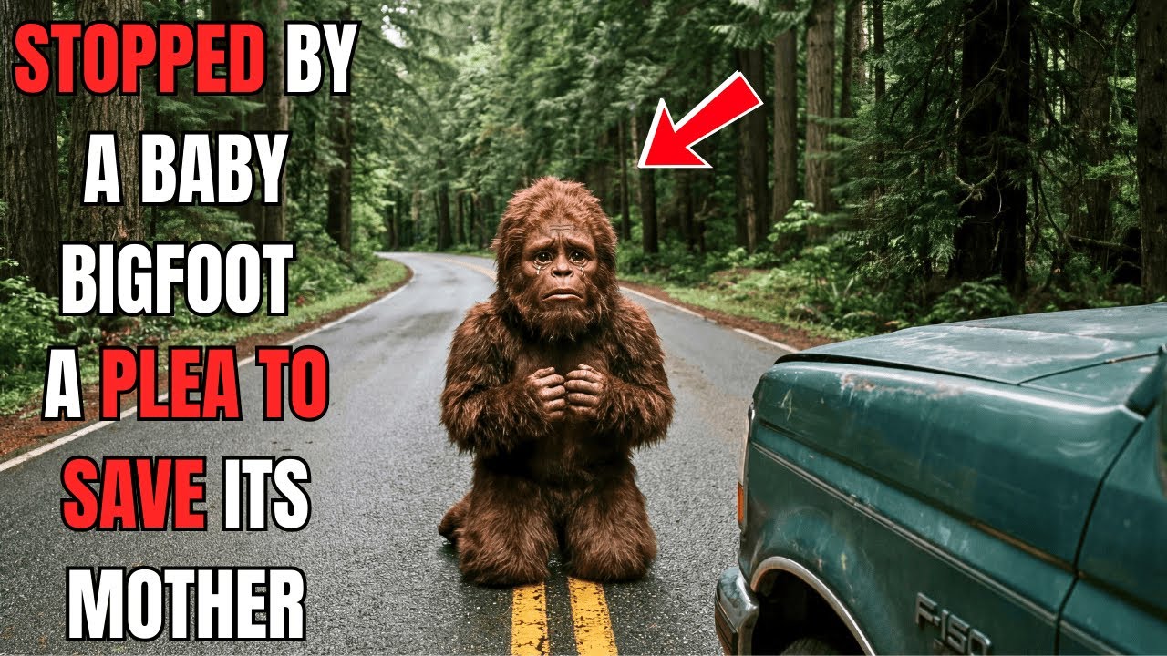 A Baby Bigfoot Stopped A Man’s Car — Silently Begging Him To Save Its Mother